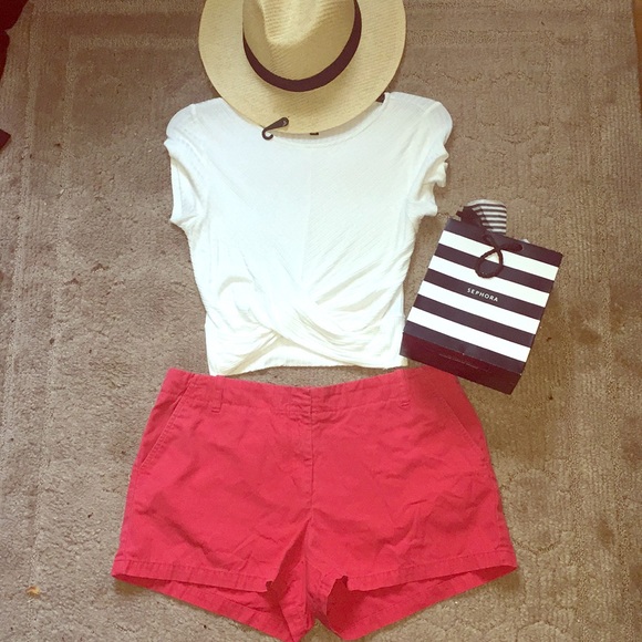 J. Crew Pants - J.crew red shorts